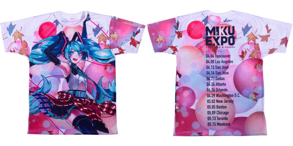 Rare Lot bundle set of 2 Miku Expo factory T Shirts size Large