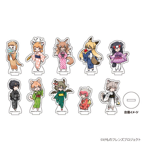 AmiAmi [Character & Hobby Shop]  Acrylic Puchi Stand Niehime to Kemono no  Ou 01/ GraffArt Illustration 5Pack BOX(Released)