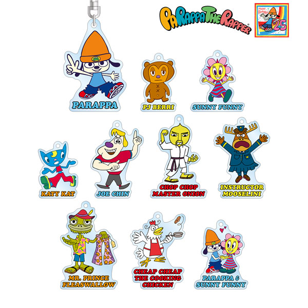 AmiAmi [Character & Hobby Shop]  PaRappa The Rapper Trading Tin Badge  9Pack BOX(Released)