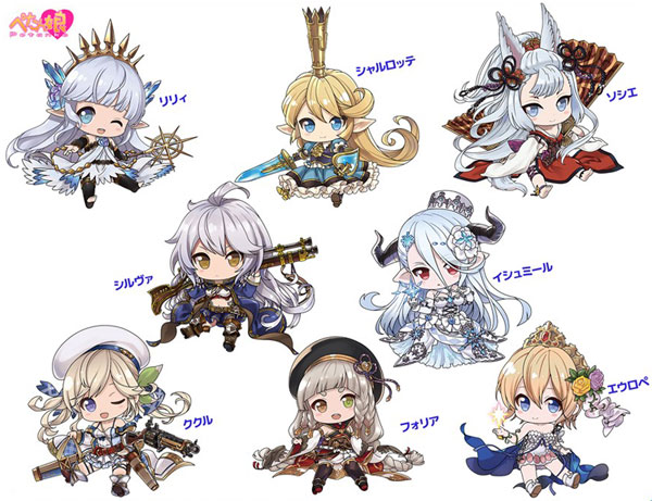 Granblue Fantasy Petanko Trading Acrylic Strap Vol.7 (Set of 10