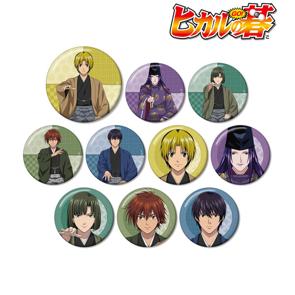 AmiAmi [Character & Hobby Shop]  TV Anime Hikaru no Go New Illustration  Tin Badge Collection [Hanafuda ver.] 6Pack BOX(Released)