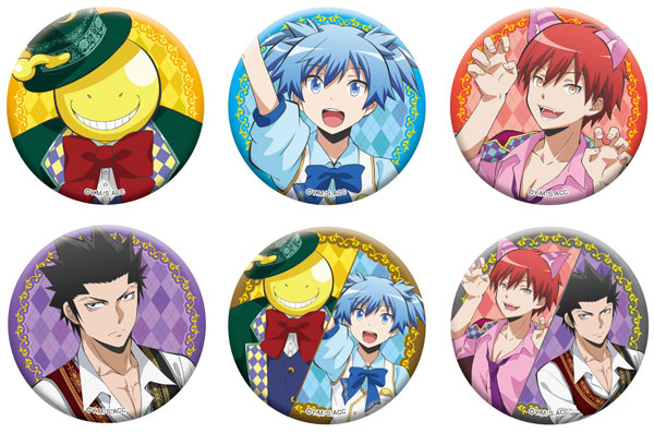 AmiAmi [Character & Hobby Shop]  Anime Assassination Classroom New  Illustration Tin Badge Collection 6Pack BOX(Released)