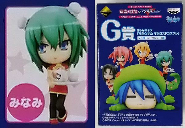 Banpresto Ichiban Kuji Premium Lucky Star -Macross F Korabore- Shonzu Yakku Deculture! - G Prize - KyunChara "Lucky Star Macross F Cosplay" Minami (Game-prize)