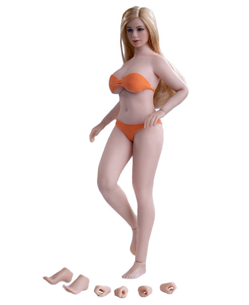 Super-Flexible Female Seamless Body with Stainless Steel Skeleton