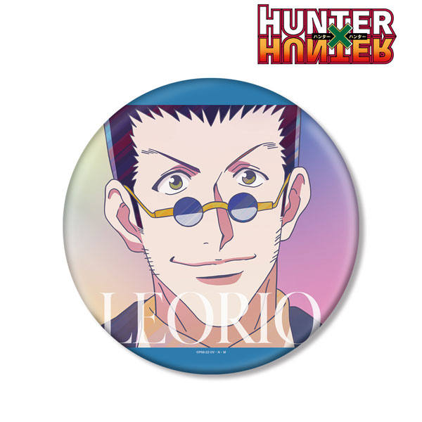 AmiAmi [Character & Hobby Shop]  Hunter x Hunter Leorio Ani-Art clear  label BIG Tin Badge(Released)
