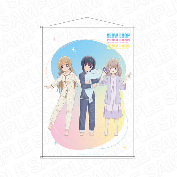 Contents Seed TV Anime "Slow Loop" B2 Wall Scroll Pajama ver. รูปภาพ 1