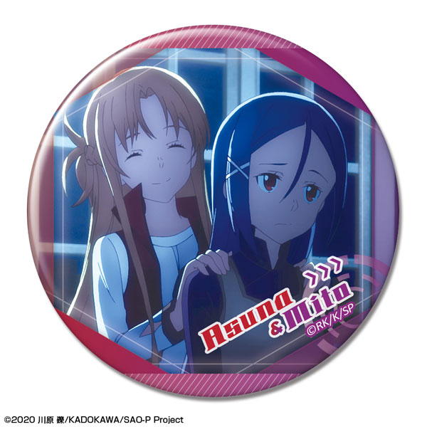 Movie Sword Art Online Progressive: Aria of a Starless Night Tin Badge Ver.2 Design 21 (Asuna & Mito) รูปภาพ 1
