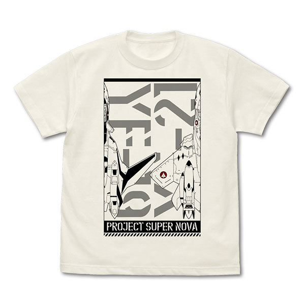 Macross Plus YF-19/YF-21 T-shirt /VANILLA WHITE-L