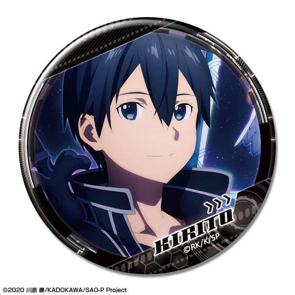 AmiAmi [Character & Hobby Shop]  Movie Sword Art Online Progressive: Aria  of a Starless Night Tin Badge Ver.1 Design 03 (Kirito /C)(Released)