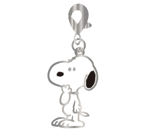 Peanuts Japanese Kimono Metal Key Chain with 3 Pendants - Snoopy