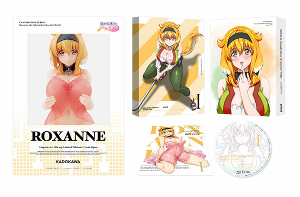 AmiAmi [Character & Hobby Shop]  [Bonus] BD Harem in the Labyrinth of Another  World Blu-ray BOX First Vol. Limited Production Edition w/Roxanne -Lingerie  Ver.- 1/7 Scale Figure(Released)