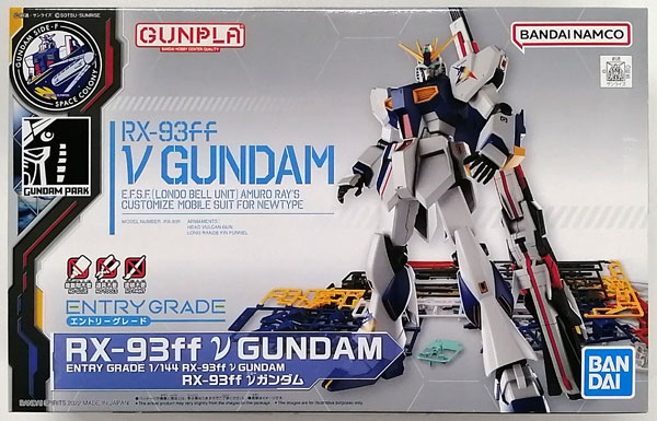 BANDAI SPIRITS ENTRY GRADE 1/144 RX-93ff Nu Gundam Plastic Model (GUNDAM SIDE-F Exclusive) รูปภาพ 1