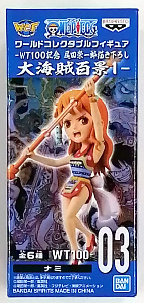 BANDAI SPIRITS ONE PIECE World Collectable Figure -WT100 Commemoration Eiichiro Oda New Illustration 100 Famous Views and Pirates 1- Nami (Game-prize) รูปภาพ 1