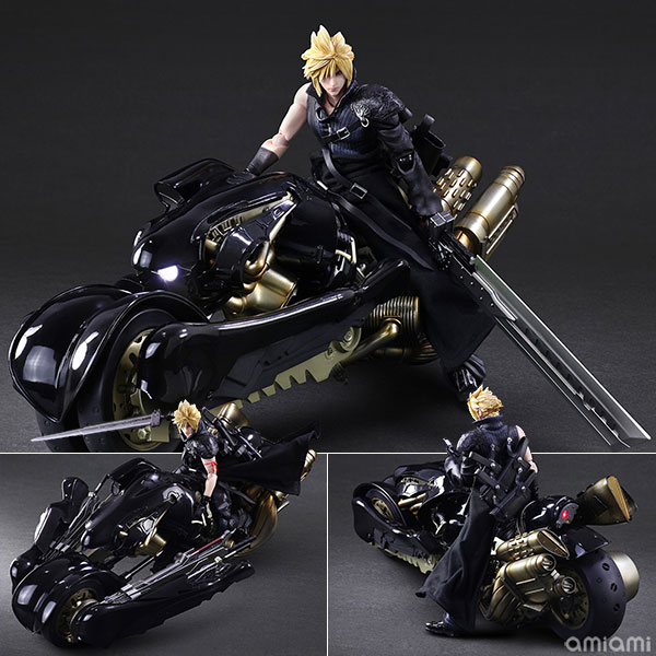 Square Enix FINAL FANTASY VII ADVENT CHILDREN PLAY ARTS Kai Cloud Strife & Fenrir รูปภาพ 1