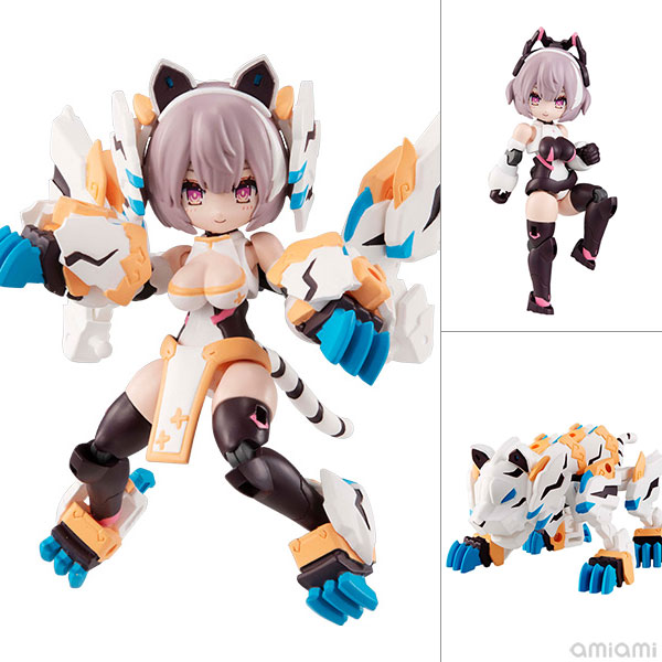 MegaHouse Desktop Army N-202d Titania Byakko Posable Figure รูปภาพ 1