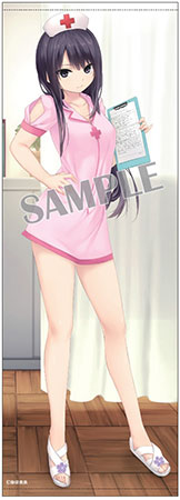 Brendream Coffee Kizoku /Long Wall Scroll Rika Shiramine (Nurse ver) รูปภาพ 1