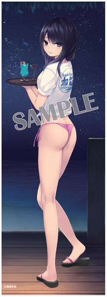 Brendream Coffee Kizoku /Long Wall Scroll Rika Shiramine (Beach House Koryu Night) รูปภาพ 1