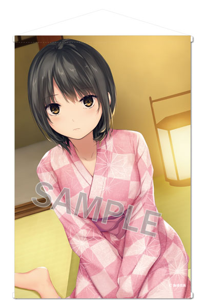 Brendream Coffee Kizoku B2 Wall Scroll "Onsen & Curry" Yukata Aoyama-san รูปภาพ 1