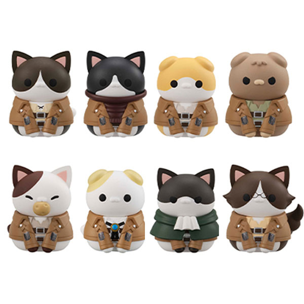 AmiAmi [Character  Hobby Shop] | MEGA CAT PROJECT Attack on Titan Attack  on Nyanko Survey Corps Group da Nyan! 8Pack BOX(Pre-order)