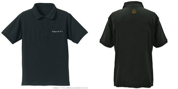 COSPA Love Live! Nijigasaki High School Idol Club Nijigasaki High School Embroidery Polo Shirt /BLACK-L รูปภาพ 1