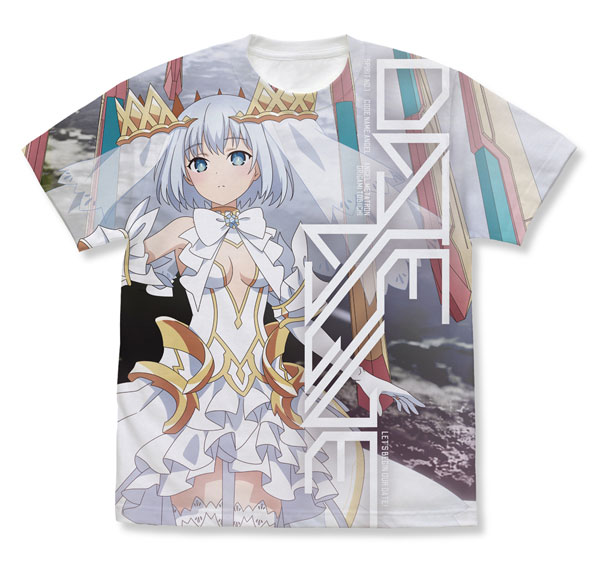 Date A Live IV Origami Tobiichi Full Graphic T-shirt /WHITE-M