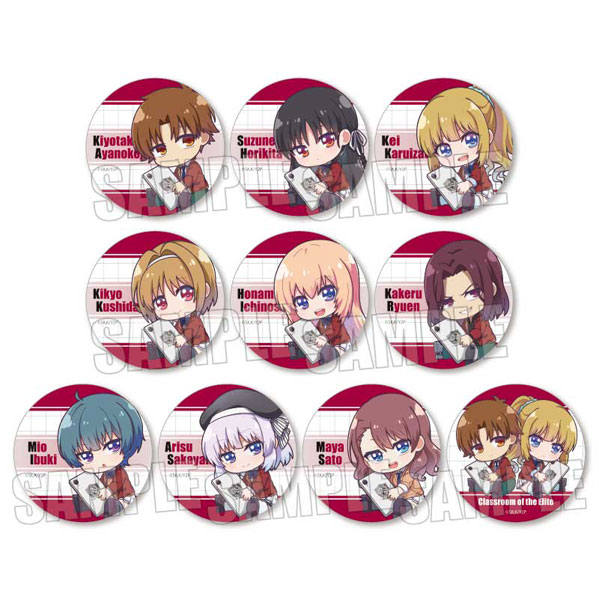 AmiAmi [Character & Hobby Shop]  Youkoso Jitsuryoku Shijou Shugi no  Kyoushitsu e 2nd Season Tin Badge Kiyotaka Ayanokouji(Released)