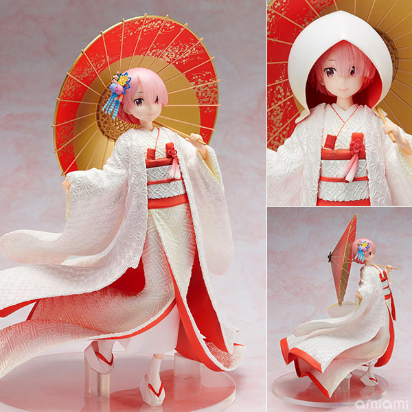 FuRyu Re:ZERO -Starting Life in Another World- Ram -Shiromuku- 1/7 Complete Figure รูปภาพ 1