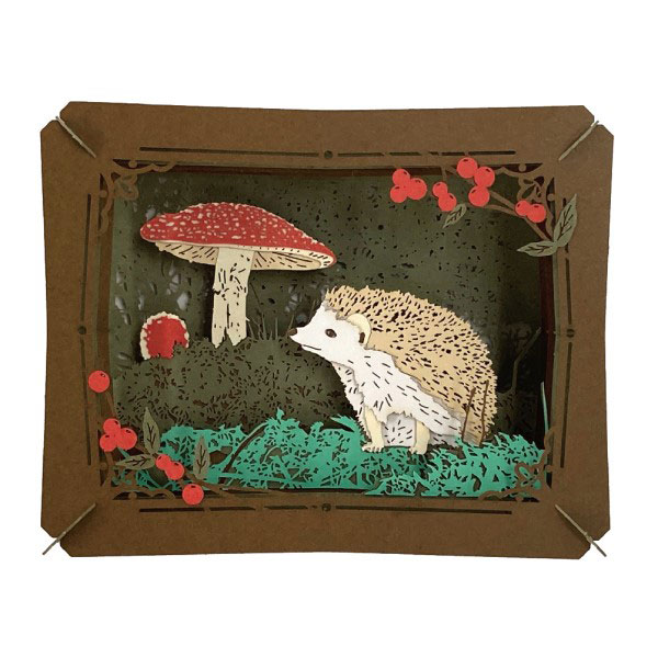 PT-265　ハリネズミときのこ