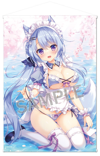 Brendream Yuki Ameto B1 Wall Scroll Tea time Kitsune-san Extra Edition รูปภาพ 1
