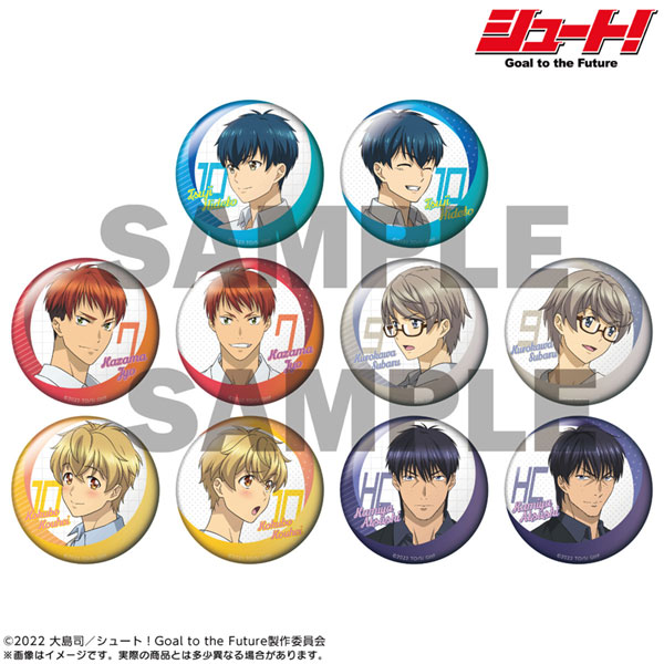 AmiAmi [Character & Hobby Shop]  Shoot! Goal to the Future Trading BIG Tin  Badge Deformed Ver. 10Pack BOX(Released)