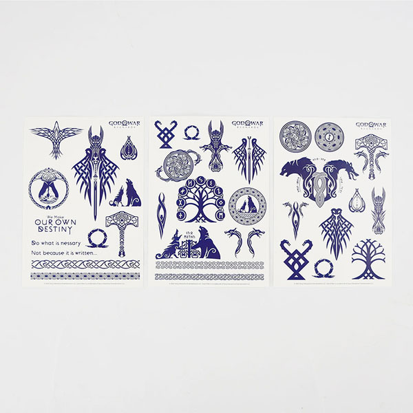 AmiAmi [Character & Hobby Shop]  God of War Ragnarok Tattoo Sticker  Set(Released)