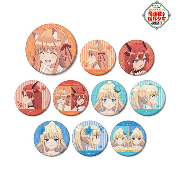 AmiAmi [Character & Hobby Shop]  Yuusha Party wo Tsuihousareta Beast  Tamer, Saikyoushu no Nekomimi Shoujo to Deau Trading Tin Badge 6Pack  BOX(Released)