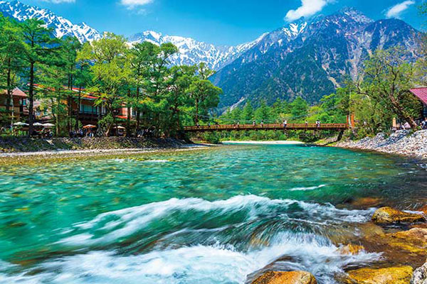 Aﾜﾝ1000-884清流と穂高連峰