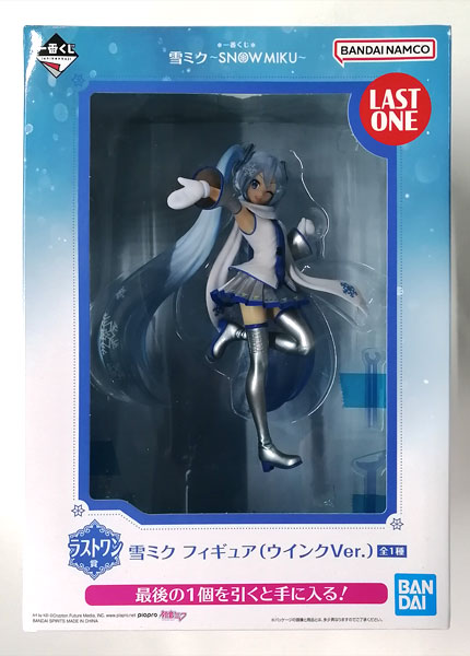 BANDAI SPIRITS Ichiban Kuji Yuki Miku -SNOW MIKU- Last One Prize - Snow Miku Figure (Wink Ver.) (Game-prize) รูปภาพ 1