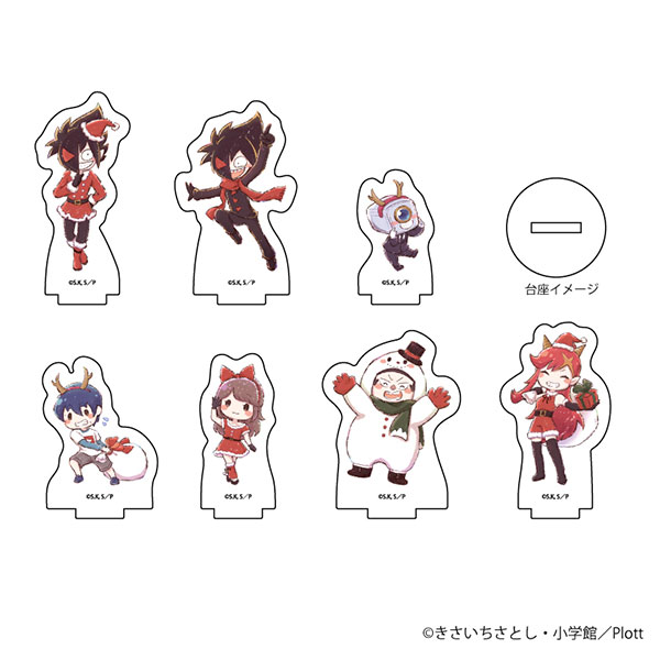 AmiAmi [Character & Hobby Shop]  Acrylic Puchi Stand Niehime to Kemono no  Ou 01/ GraffArt Illustration 5Pack BOX(Released)