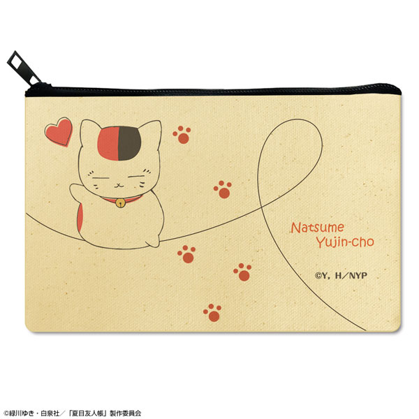 License Agent Natsume Yuujinchou Flat Pouch Ver.3 Design 03 (Nyanko Sensei /B) รูปภาพ 1