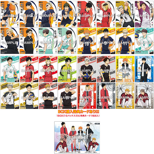 All 45 Kinds + Box Purchase benefits 3-Kind Set Haikyu! Art