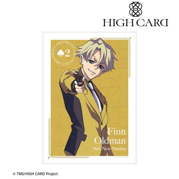 Cartoon Anime HIGH CARD Stand Acrylic Figure Finn Oldman Chris