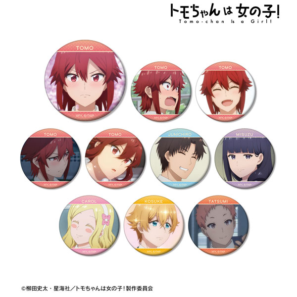 AmiAmi [Character & Hobby Shop]  TV Anime Tomo-chan Is a Girl! Trading  Scene Photo Matte Tin Badge 10Pack BOX(Released)