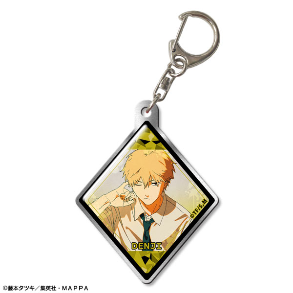 Anime Chainsaw Man Season 2 Denji Keychain Cosplay Prop Accessory Black  Metal Pendant Key Ring Makima