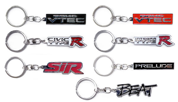 Honda Car Emblem Metal Keychain Collection