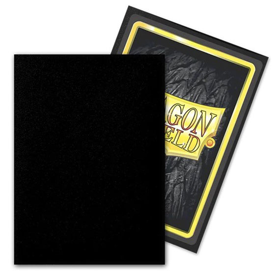 AT-13003 ﾄﾞﾗｺﾞﾝｼｰﾙﾄﾞ ｽﾀﾝﾀﾞｰﾄﾞｻｲｽﾞOuter Sleeves - Matte Black (100枚入り)