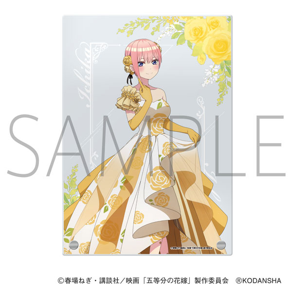 AmiAmi [Character & Hobby Shop]  Movie The Quintessential Quintuplets  New Illustration Group Cherry Blossom Japanese Outfit ver. Ani-Art aqua  label A4 Acrylic Panel(Pre-order)