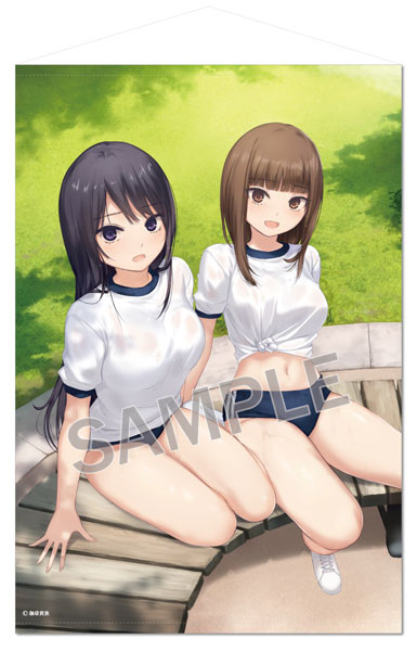 Brendream Coffee Kizoku B1 Wall Scroll Shiramine-san & Rei-chan (Bloomers Ver)