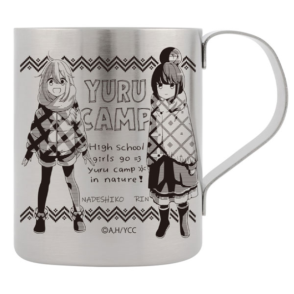 "Yuru Camp" Rin & Nadeshiko 2-layer Stainless Steel Mug Ver2.0