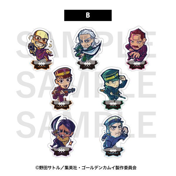 Golden kamuy chokonokko acrylic keychain outlet and acrylic stand and badges set