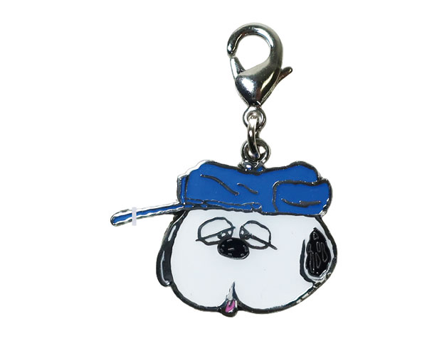 Peanuts Japanese Kimono Metal Key Chain with 3 Pendants - Snoopy