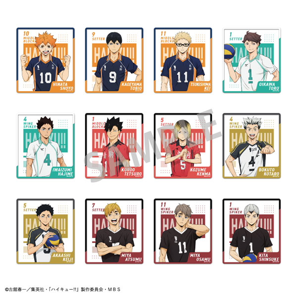 1 pcs Anime Haikyuu!! Figure Name Cards Hinata Shoyo Kageyama Tobio Boxuto  Kotaro Shool ID Card Cosplay Tools Fan Collecti Gifts