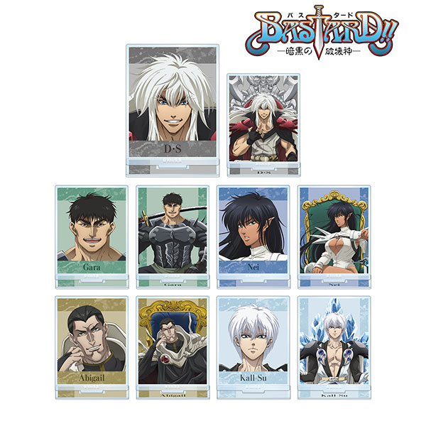 AmiAmi [Character & Hobby Shop]  Anime Bastard!! -Heavy Metal, Dark  Fantasy- New Illustration Throne ver. Trading Acrylic Stand 10Pack  BOX(Released)