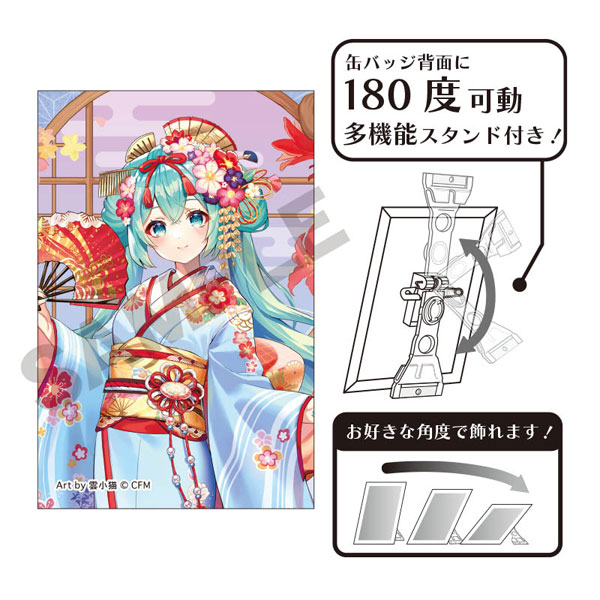 AmiAmi [Character & Hobby Shop] | Hatsune Miku Art Tin Badge Maiko